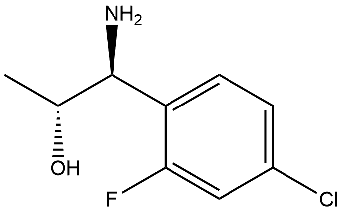 (1S,2R)-1-AMINO-1-(4-CHLORO-2-FLUOROPHENYL)PROPAN-2-OL,1213387-98-4,结构式