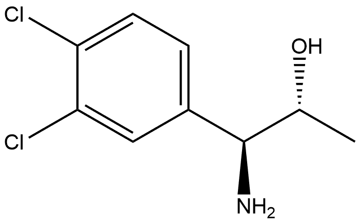 (1S,2R)-1-AMINO-1-(3,4-DICHLOROPHENYL)PROPAN-2-OL 结构式