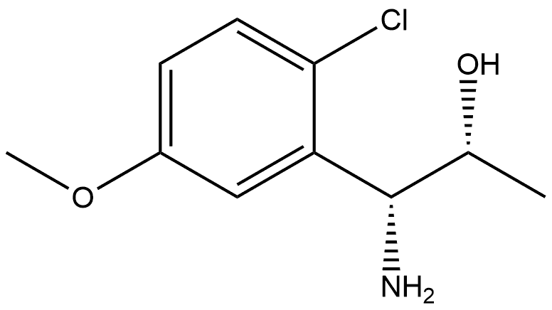 (1R,2R)-1-AMINO-1-(2-CHLORO-5-METHOXYPHENYL)PROPAN-2-OL 结构式