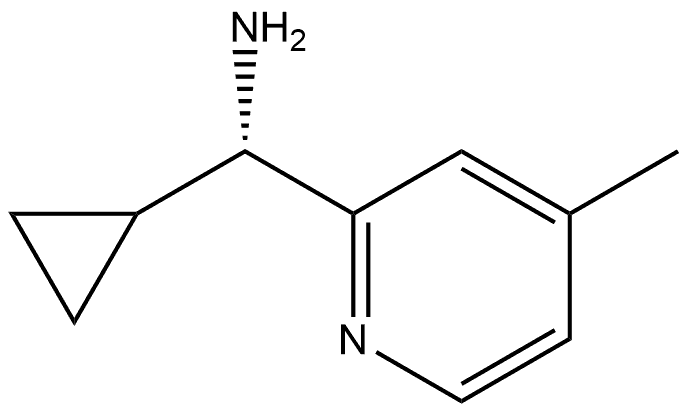 (S)-cyclopropyl(4-methylpyridin-2-yl)methanamine Structure