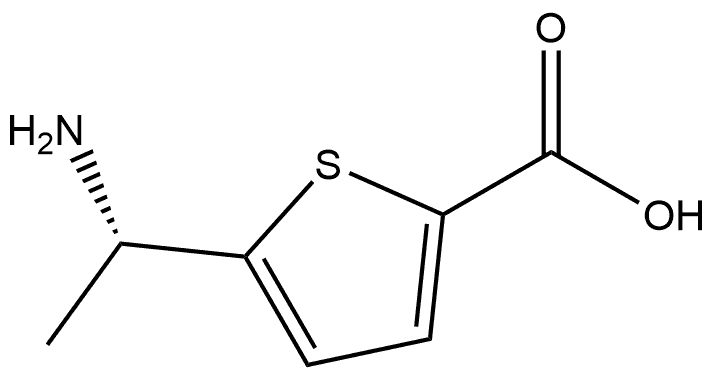 5-[(1S)-1-Aminoethyl]-2-thiophenecarboxylic acid Structure