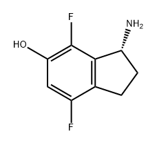 (3R)-3-amino-4,7-difluoro-2,3-dihydro-1H-inden-5-ol,1213466-91-1,结构式