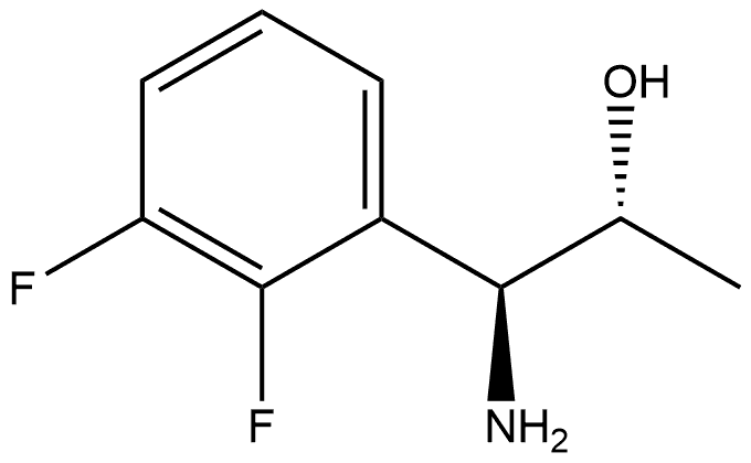 (1S,2R)-1-AMINO-1-(2,3-DIFLUOROPHENYL)PROPAN-2-OL 结构式