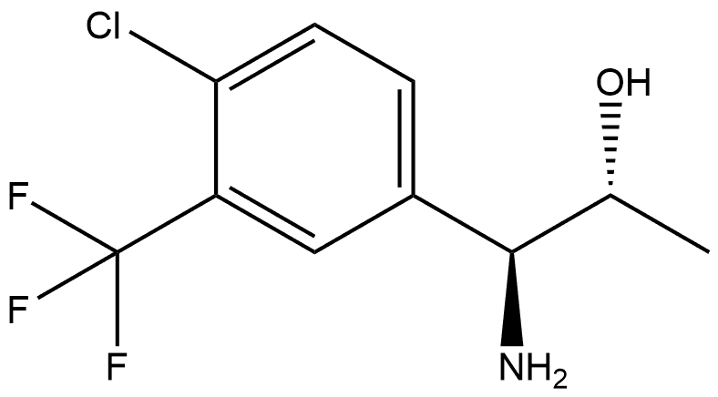 (1S,2R)-1-AMINO-1-[4-CHLORO-3-(TRIFLUOROMETHYL)PHENYL]PROPAN-2-OL 结构式