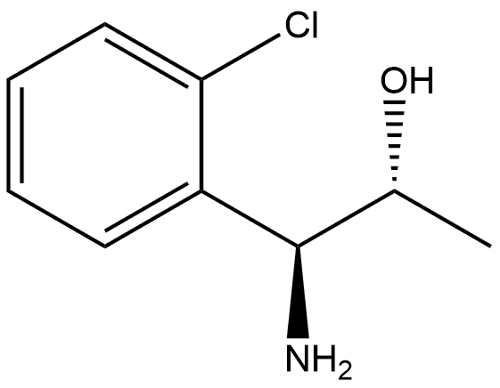 (1S,2R)-1-AMINO-1-(2-CHLOROPHENYL)PROPAN-2-OL Structure