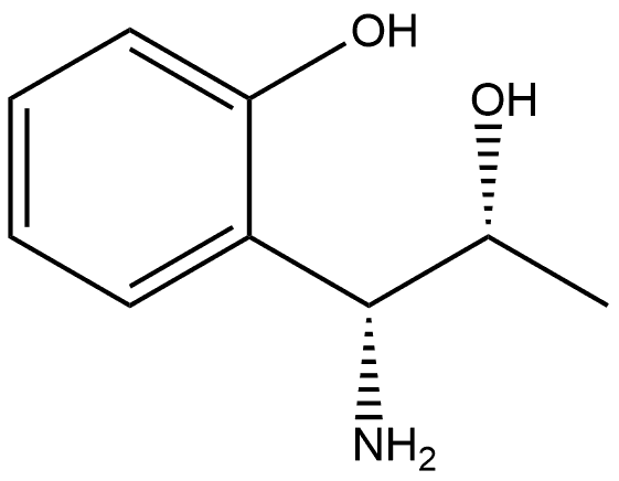 (1R,2R)-1-AMINO-1-(2-HYDROXYPHENYL)PROPAN-2-OL 结构式