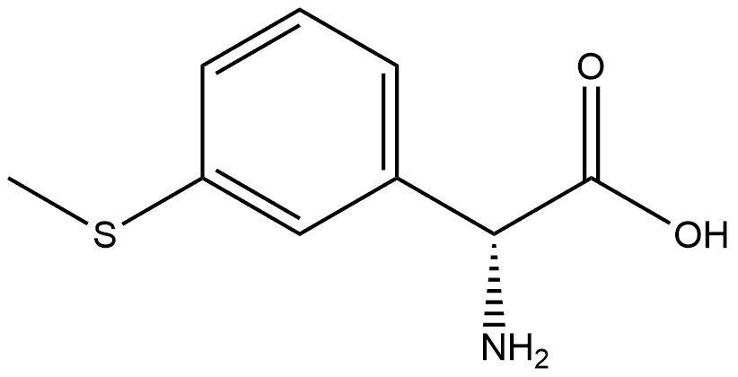 (R)-2-amino-2-(3-(methylthio)phenyl)acetic acid Structure