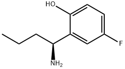 2-((1S)-1-AMINOBUTYL)-4-FLUOROPHENOL Struktur