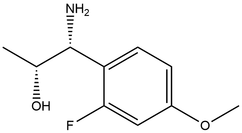 (1R,2R)-1-AMINO-1-(2-FLUORO-4-METHOXYPHENYL)PROPAN-2-OL 结构式
