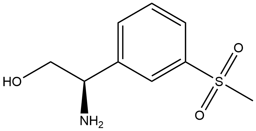 Benzeneethanol, β-amino-3-(methylsulfonyl)-, (βR)-,1213673-48-3,结构式
