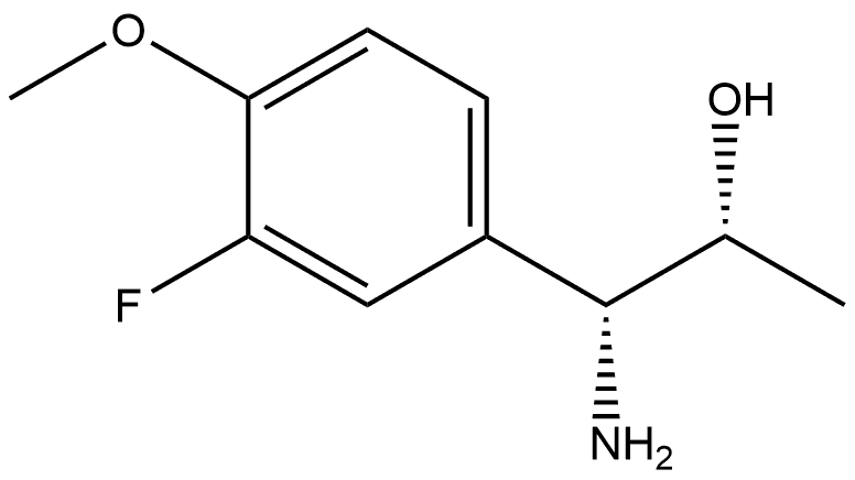 (1R,2R)-1-AMINO-1-(3-FLUORO-4-METHOXYPHENYL)PROPAN-2-OL Structure
