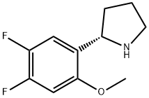 (2S)-2-(4,5-difluoro-2-methoxyphenyl)pyrrolidine Struktur