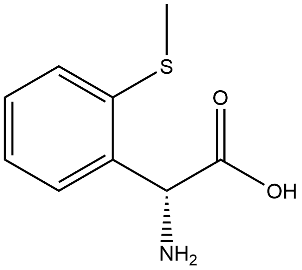 (R)-2-amino-2-(2-(methylthio)phenyl)acetic acid 结构式