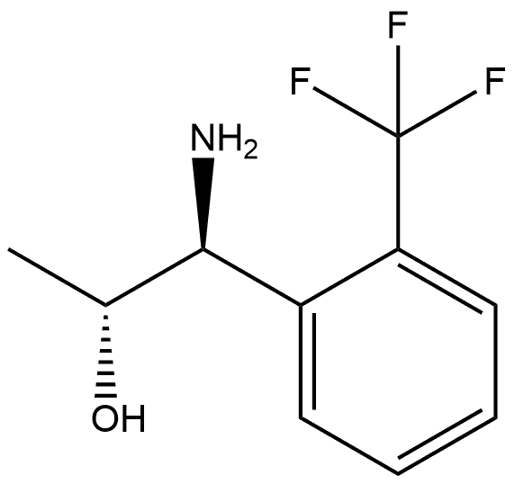 (1S,2R)-1-AMINO-1-[2-(TRIFLUOROMETHYL)PHENYL]PROPAN-2-OL 结构式