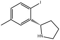 (2S)-2-(2-iodo-5-methylphenyl)pyrrolidine Struktur