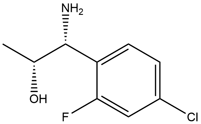 (1R,2R)-1-AMINO-1-(4-CHLORO-2-FLUOROPHENYL)PROPAN-2-OL,1213906-43-4,结构式