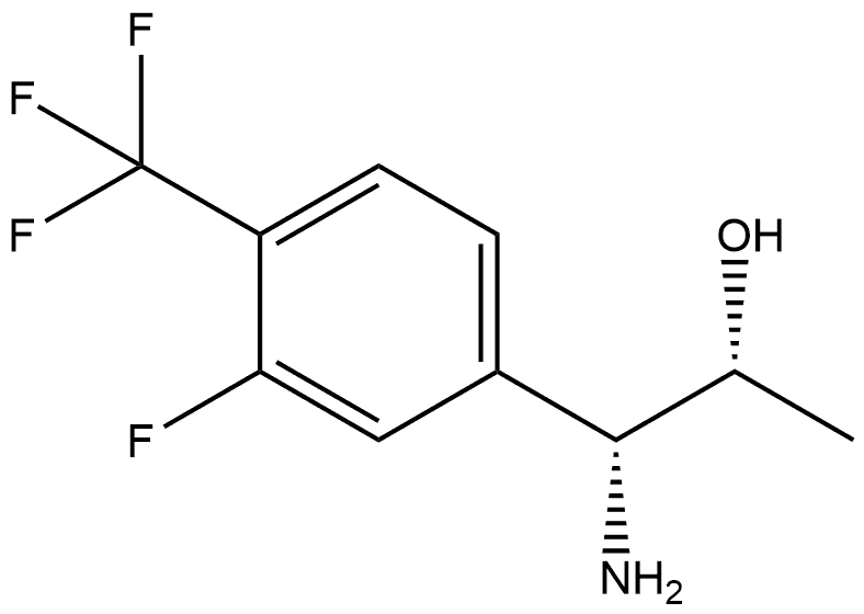 (1R,2R)-1-AMINO-1-[3-FLUORO-4-(TRIFLUOROMETHYL)PHENYL]PROPAN-2-OL Struktur