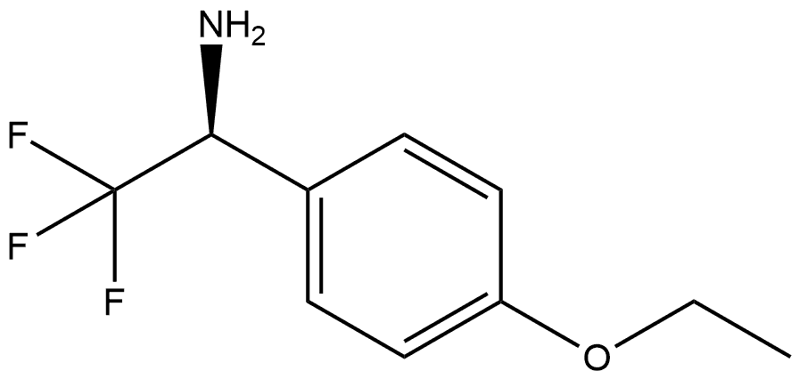 (S)-2,2,2-三氟-1-(4-乙氧苯基)-乙胺, 1213930-81-4, 结构式
