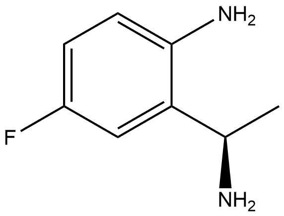 2-((1R)-1-AMINOETHYL)-4-FLUOROPHENYLAMINE 结构式