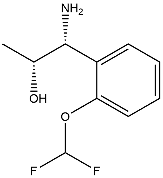 (1R,2R)-1-AMINO-1-[2-(DIFLUOROMETHOXY)PHENYL]PROPAN-2-OL 结构式
