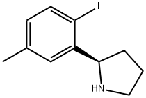 (2R)-2-(2-iodo-5-methylphenyl)pyrrolidine Structure