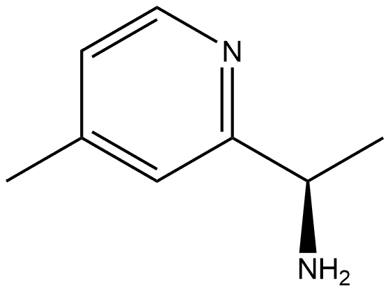 2-Pyridinemethanamine, α,4-dimethyl-, (αR)- Structure