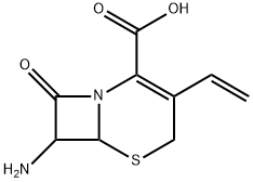 7-氨基-3-乙烯基-8-氧代-5-硫代-1-氮杂双环[4.2.0]辛-2-烯-2-羧酸, 1214070-06-0, 结构式