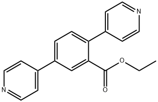 Ethyl 2,5-di(pyridin-4-yl)benzoate Structure