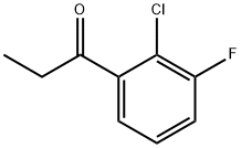 1-Propanone, 1-(2-chloro-3-fluorophenyl)- Struktur