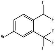4-溴-2-(三氟甲基)二氟甲基苯 结构式