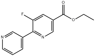 Ethyl 5-fluoro-6-(pyridin-3-yl)nicotinate 结构式