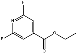 Ethyl 2,6-difluoroisonicotinate 结构式