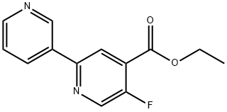 Ethyl 5-fluoro-2-(pyridin-3-yl)isonicotinate,1214382-34-9,结构式