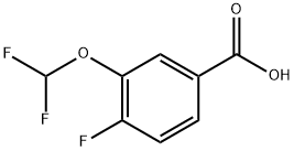 3-(二氟甲氧基)-4-氟苯甲酸,1214383-19-3,结构式