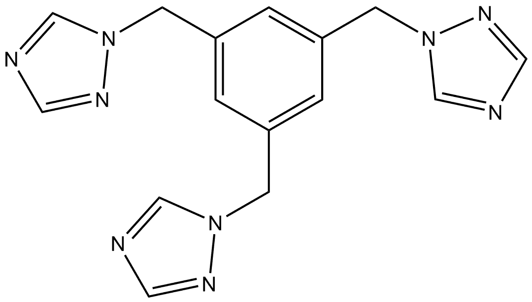 1,3,5-三((1H-1,2,4-三唑-1-基)甲基)苯 结构式
