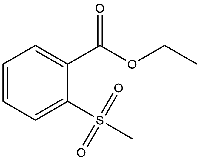 Ethyl 2-(methylsulfonyl)benzoate Structure