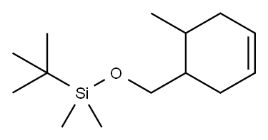 Cyclohexene, 4-[[[(1,1-dimethylethyl)dimethylsilyl]oxy]methyl]-5-methyl- 结构式