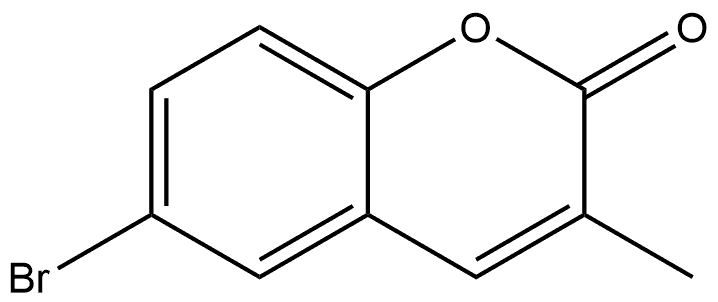 6-溴-3-甲基-2H-色烯-2-酮 结构式