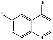 Quinoline, 4-bromo-5,6-difluoro-,1215770-44-7,结构式