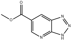 3H-1,2,3-Triazolo[4,5-b]pyridine-6-carboxylic acid, methyl ester 结构式