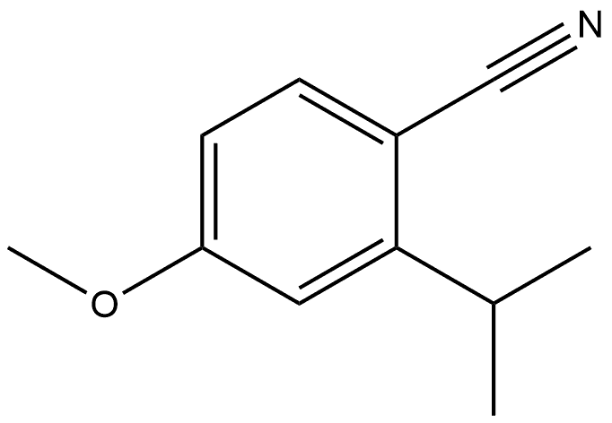 4-Methoxy-2-(1-methylethyl)benzonitrile 结构式