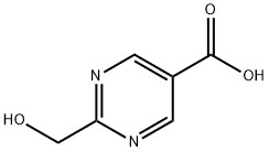 5-Pyrimidinecarboxylic acid, 2-(hydroxymethyl)- Structure