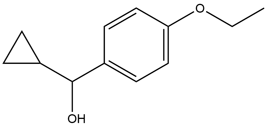 α-Cyclopropyl-4-ethoxybenzenemethanol Structure