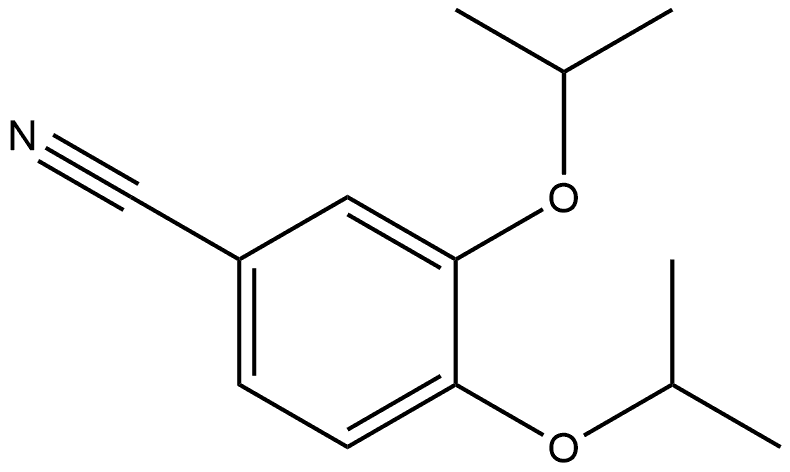3,4-二异丙氧基苯甲腈 结构式
