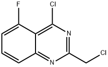 4-chloro-2-(chloromethyl)-5-fluoroquinazoline 结构式