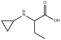 2-(环丙氨基)丁酸, 1218068-52-0, 结构式