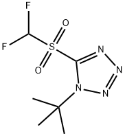 1-(TERT-BUTYL)-5-((DIFLUOROMETHYL)SULFONYL)-1H-TETRAZOLE, 1219454-91-7, 结构式
