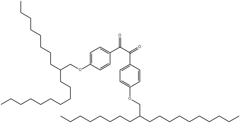 1,2-Ethanedione, 1,2-bis[4-[(2-octyldodecyl)oxy]phenyl]- Structure