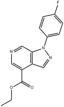 1H-Pyrazolo[3,4-c]pyridine-4-carboxylic acid, 1-(4-fluorophenyl)-, ethyl ester