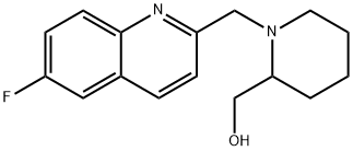 (1-((6-Fluoroquinolin-2-yl)methyl)piperidin-2-yl)methanol 结构式